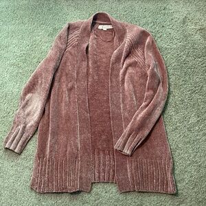LOFT Chenille like Pink Sweater